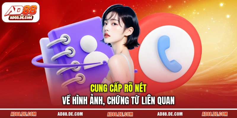 Cung cấp rõ nét về hình ảnh, chứng từ liên quan